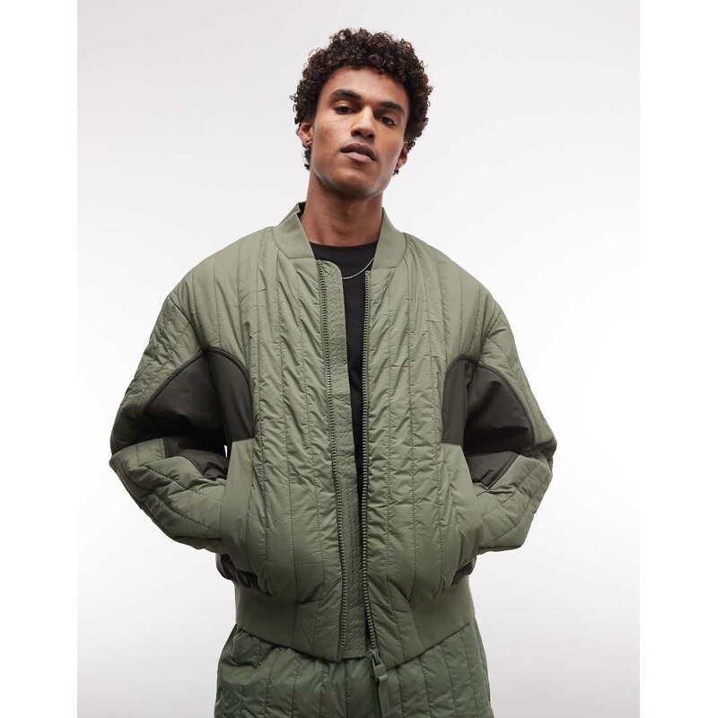 Rains 20930 Koya co-ord water repellent quilted tonal bomber