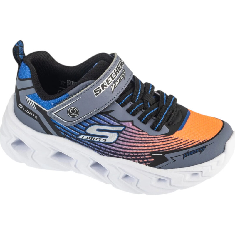 Dětská svítící obuv Skechers S-Lights: Vortex 3.0 černo-modro