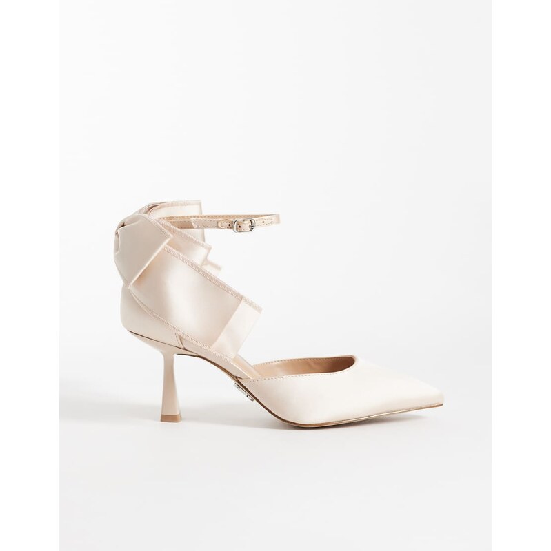 Steve Madden Fiorela bow detail closed toe heels in rose-Pink 115523066