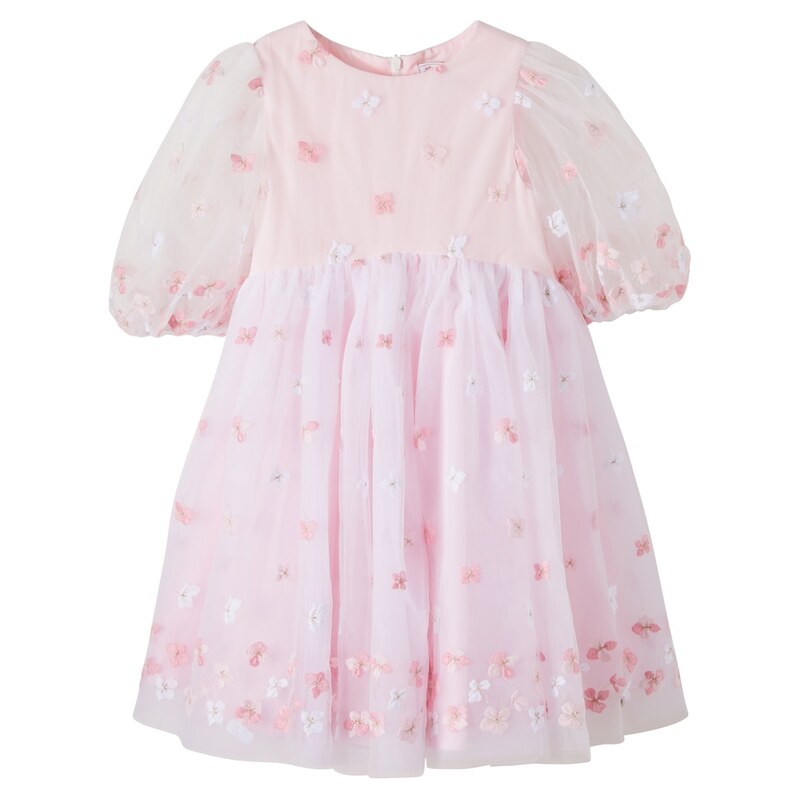 Tartine et Chocolat Embroidered tulle dress