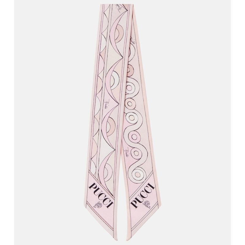 Pucci Iride and Rombi silk twill scarf
