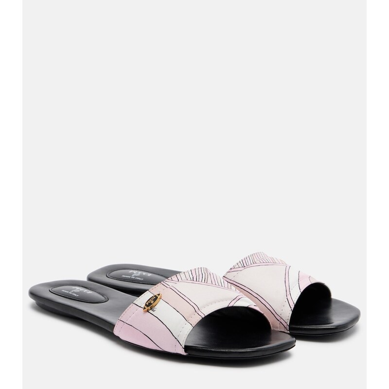 Pucci Yummy Iride twill slides