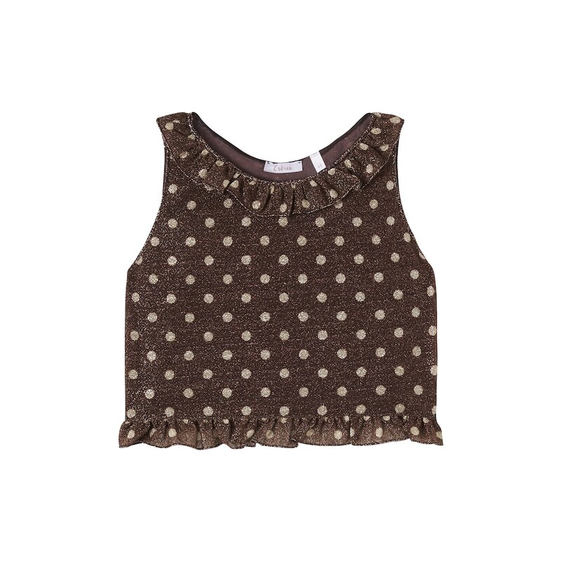 Oseree Kids OsÃree Kids Osemini LumiÃ¨re polka-dot ruffled top