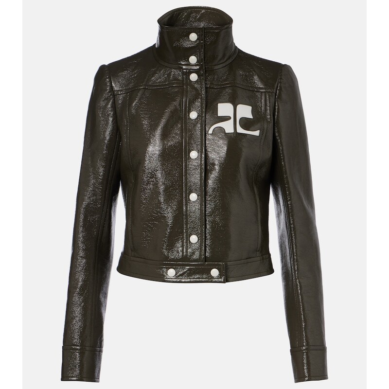 Courrèges Cotton-blend vinyl jacket