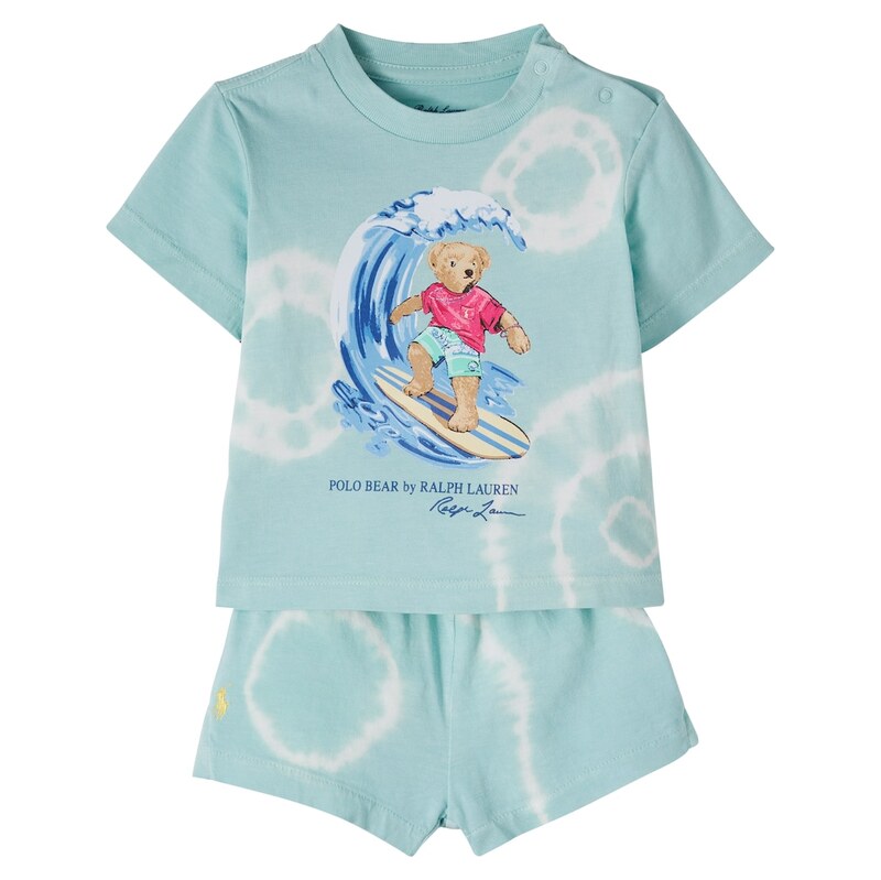 Polo Ralph Lauren Kids Baby Polo Bear cotton T-shirt and shorts