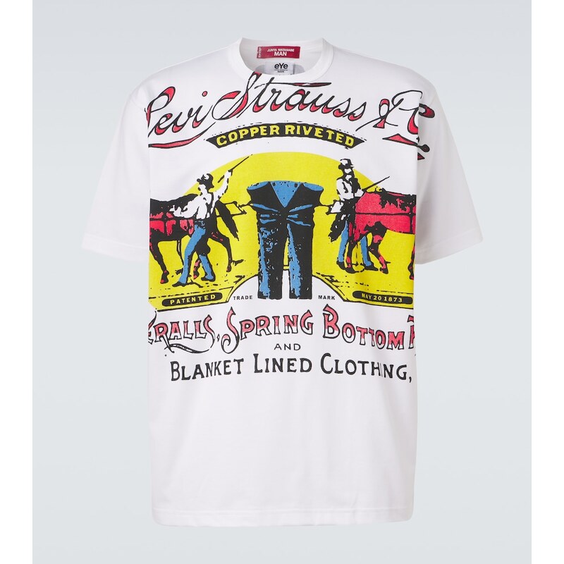 Junya Watanabe x LevisÂ printed cotton jersey T-shirt