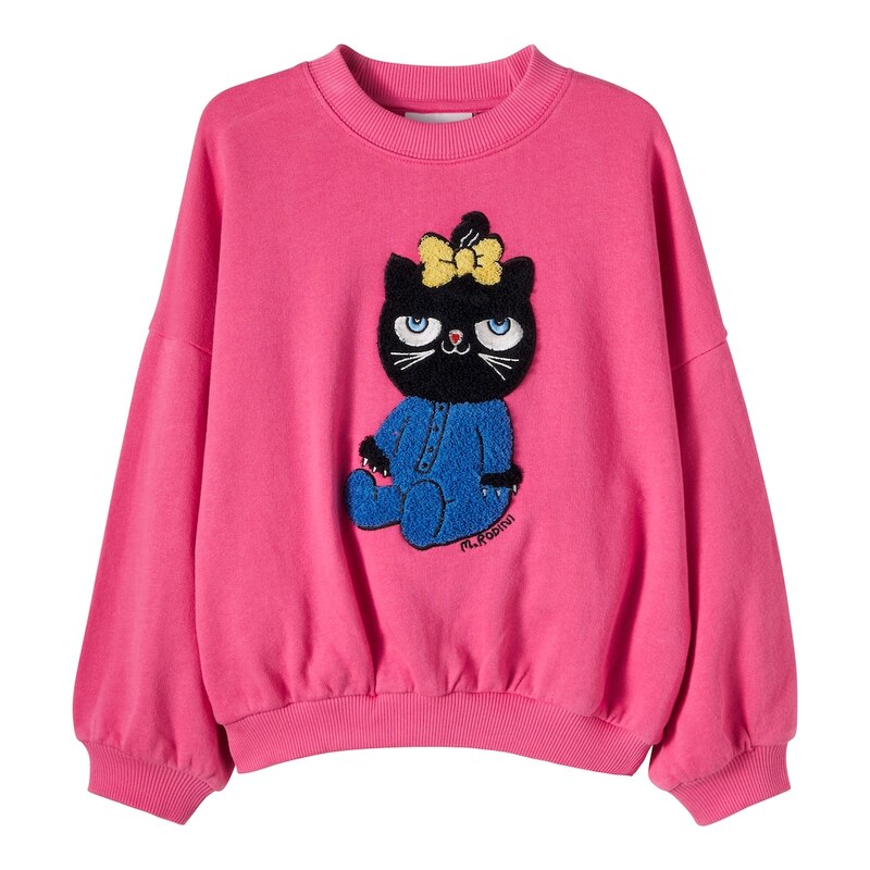 Mini Rodini Cat patch-appliquÃ jersey sweatshirt