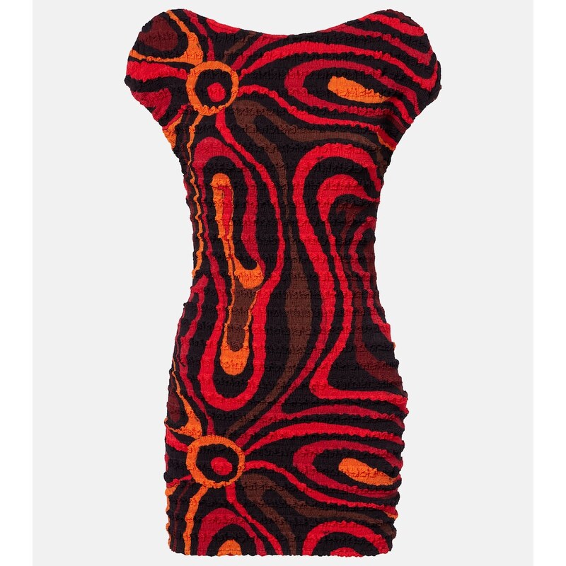 Pucci Marmo smocked minidress