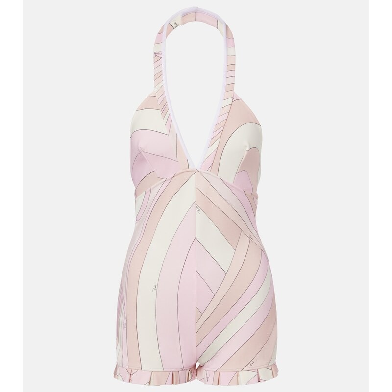 Pucci Iride satin jersey romper
