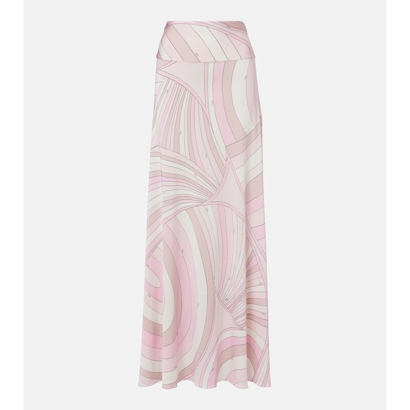 Pucci Iride satin jersey maxi skirt