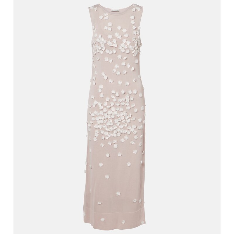 Altuzarra Nelly floral-appliquÃ midi dress