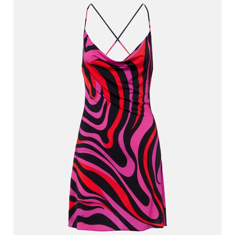 Pucci Marmo draped jersey minidress