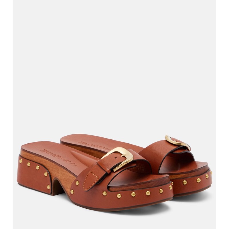 Zimmermann Alight leather mules