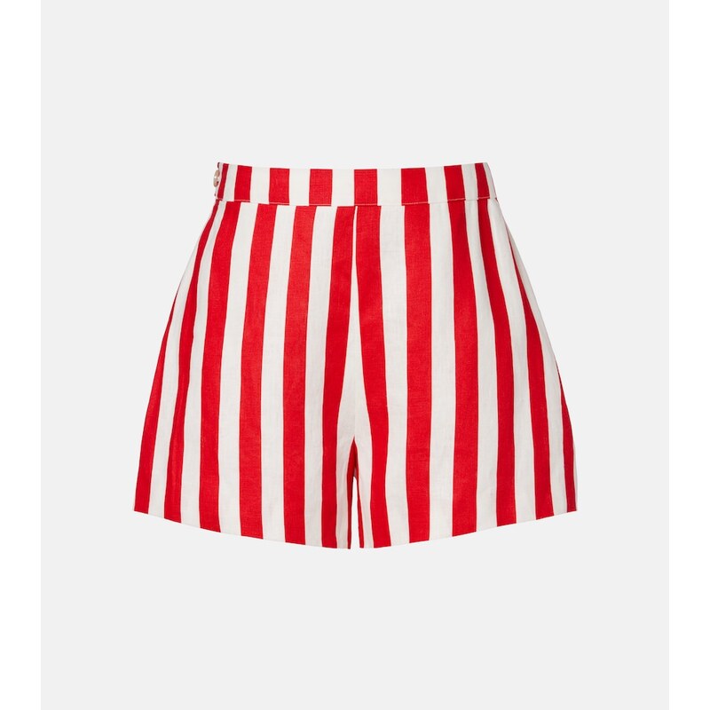 Posse Perri striped linen shorts