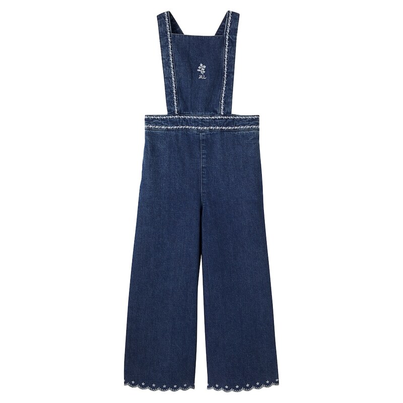 Polo Ralph Lauren Kids Embroidered denim jumpsuit