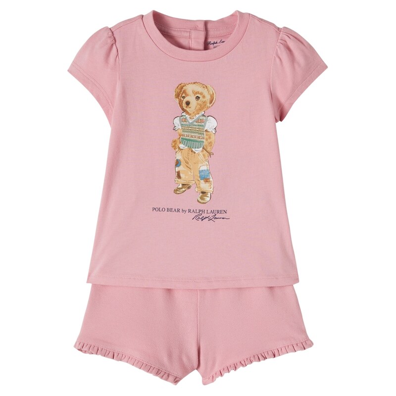 Polo Ralph Lauren Kids Baby Polo Bear cotton T-shirt and shorts