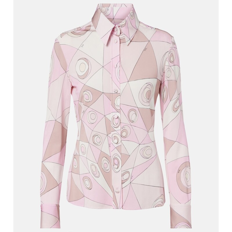Pucci Occhi satin jersey shirt