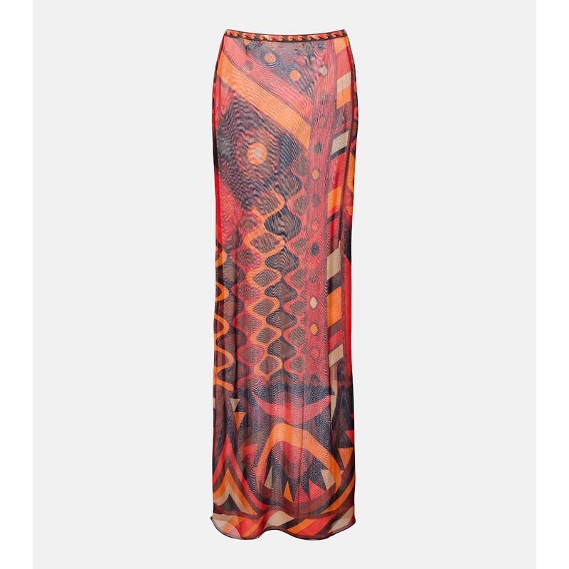 Pucci Vivara tulle maxi skirt