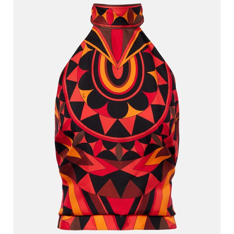 Pucci Manuba silk twill top