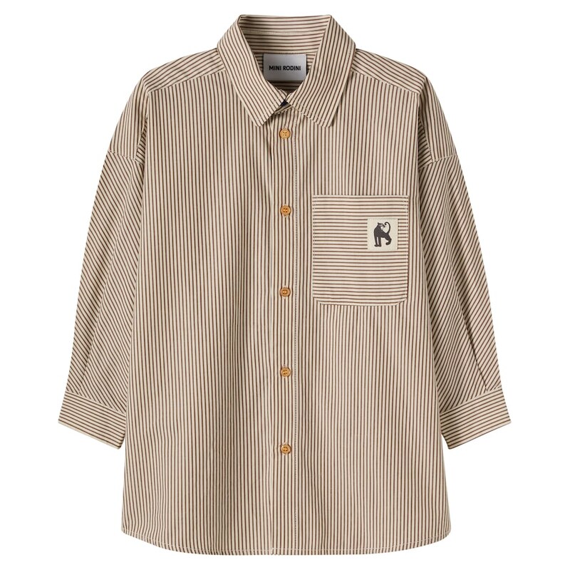 Mini Rodini Striped cotton poplin shirt