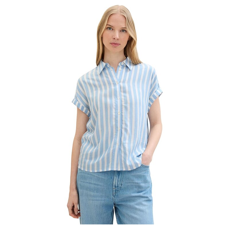 Košile Tom Tailor Hellblau/ Weiß 2342185 115351575