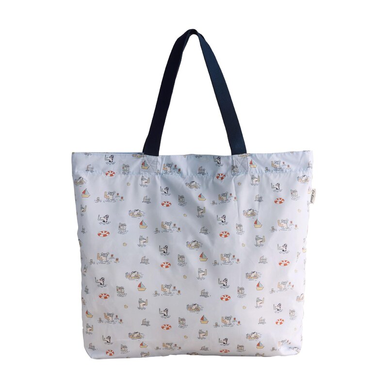 Cath Kidston Nákupní taška pastelová modrá / červená / černá / bílá 115352649
