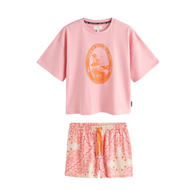 Rockett St George Pyžamo oranžová / růžová / bílá 115352722