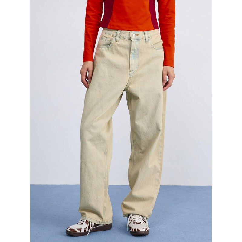 Carhartt WIP Džíny 'Brandon' písková / světlemodrá