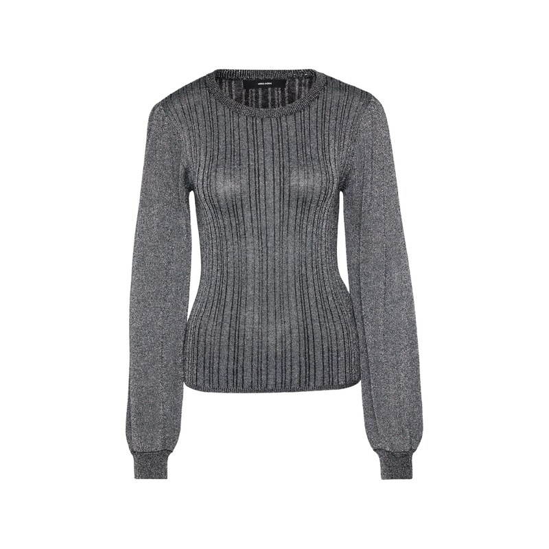 Vero Moda Tall Svetr 'VMTALIA' černý melír / stříbrná