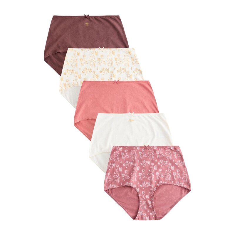 Next Kalhotky žlutá / pink / starorůžová / burgundská červeň /