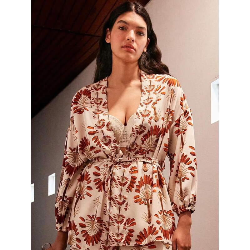 Gisela Kimono oranžová / offwhite 115353474