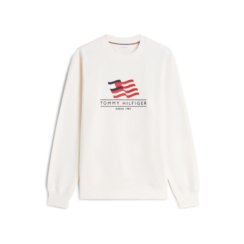 TOMMY HILFIGER Mikina světle žlutá / červená / černá