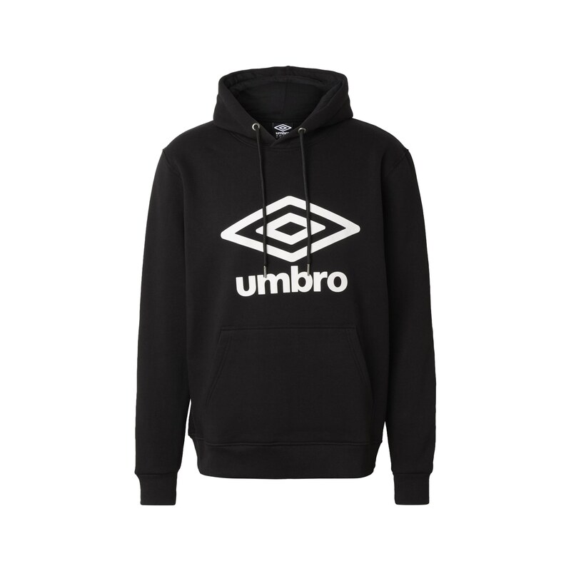 UMBRO Sportovní mikina Team černá / bílá