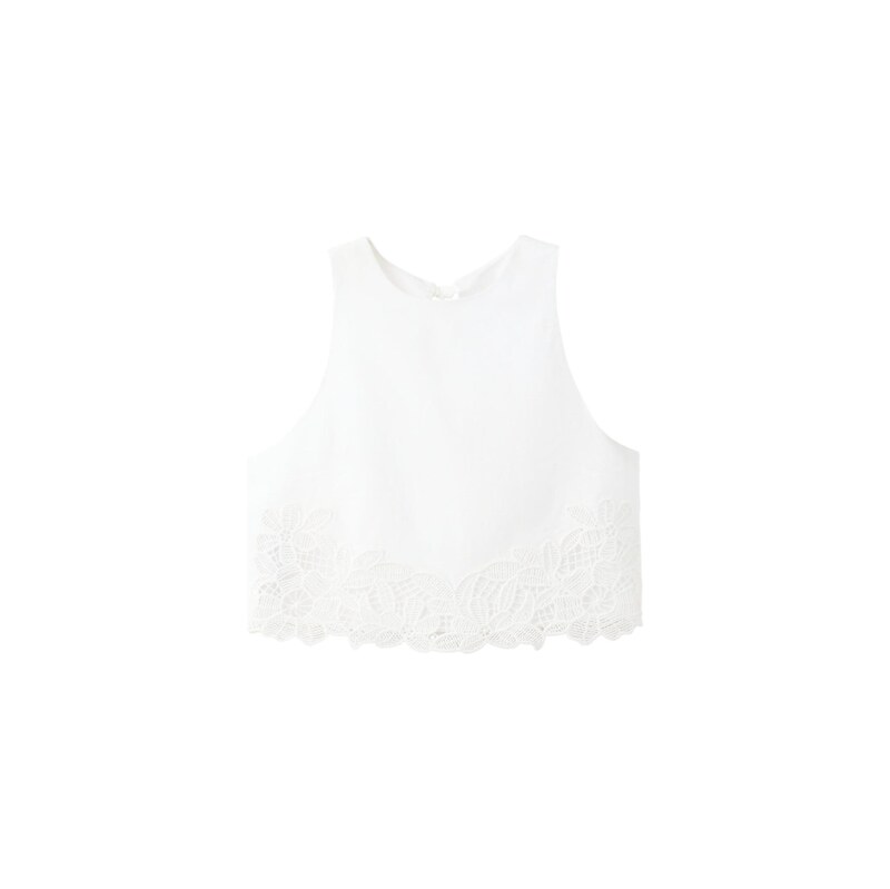 MANGO Top MILA bílá