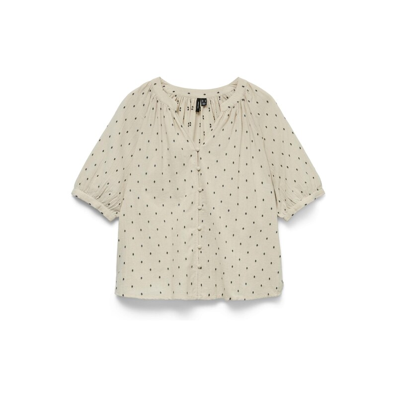 VERO MODA Halenka VMPRETTY béžová / černá