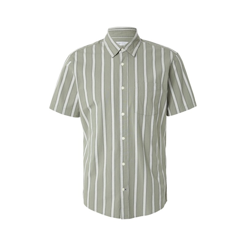 GAP Košile marine modrá / olivová / offwhite