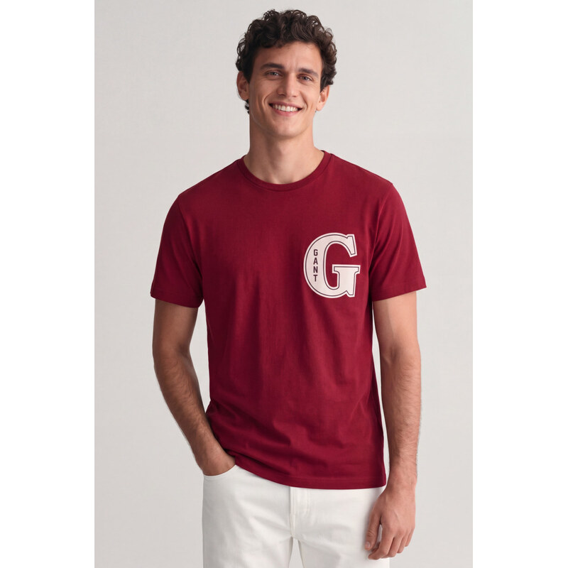 TRIČKO GANT G GRAPHIC T-SHIRT PLUMPED RED