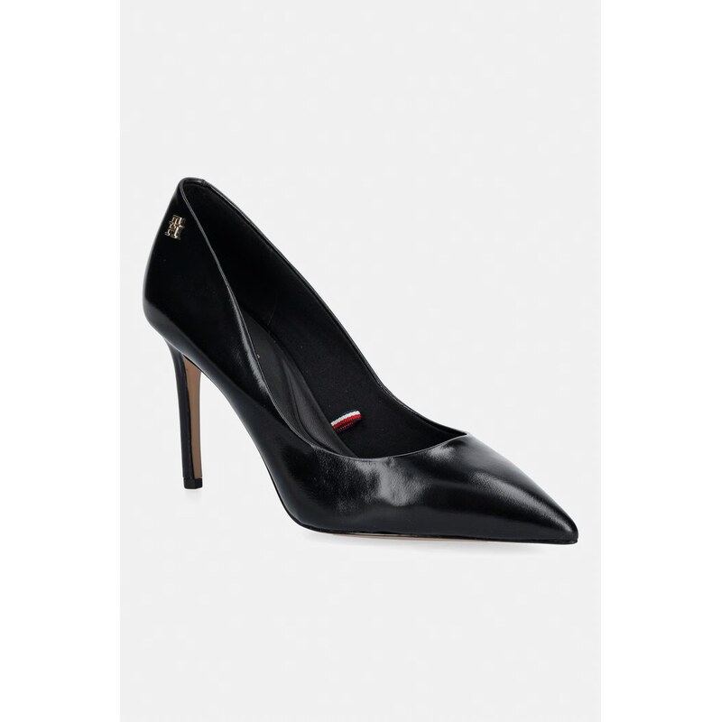 Tommy Hilfiger lodičky kožené ESSENTIAL POINTED PUMP