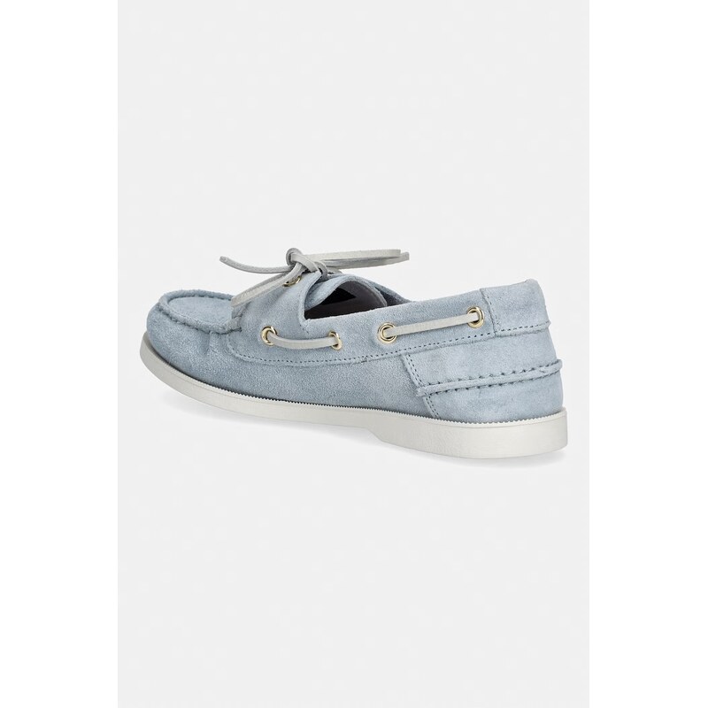 Tommy Hilfiger mokasíny dámské semišové HILFIGER SUEDE BOAT SHOE