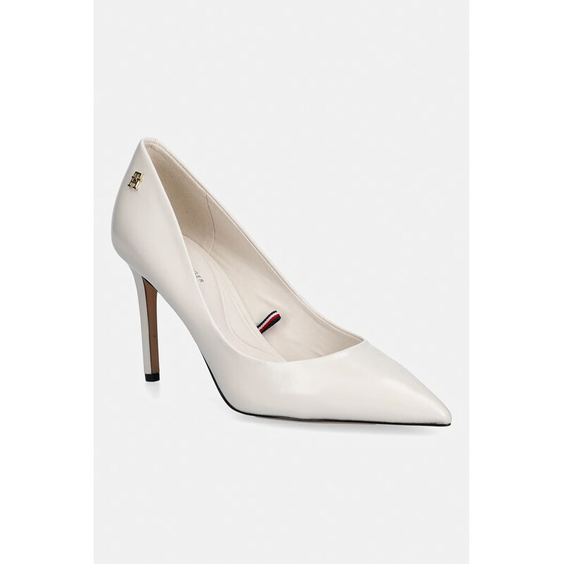 Tommy Hilfiger Lodičky kožené ESSENTIAL POINTED PUMP