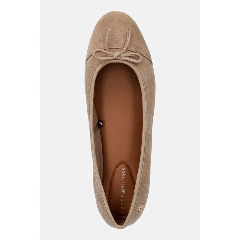 Tommy Hilfiger baleríny semišové HILFIGER SUEDE BALLERINA