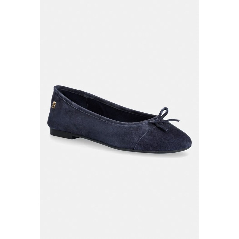 Tommy Hilfiger baleríny semišové HILFIGER SUEDE BALLERINA