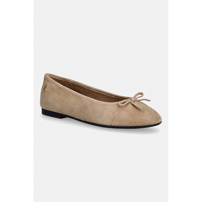 Tommy Hilfiger baleríny semišové HILFIGER SUEDE BALLERINA