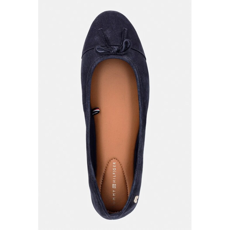 Tommy Hilfiger baleríny semišové HILFIGER SUEDE BALLERINA