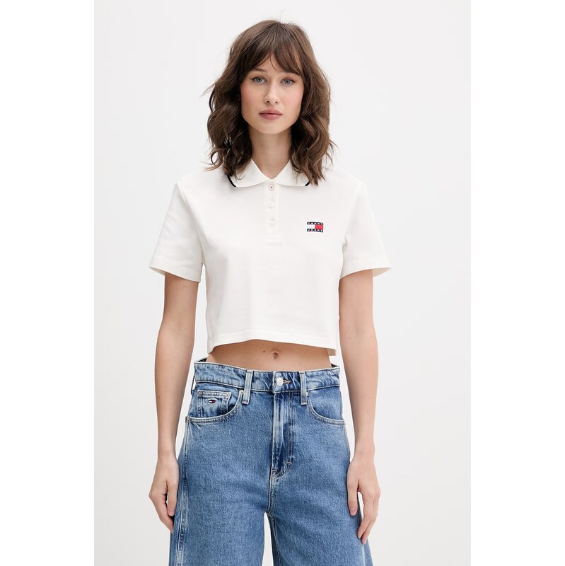 Tommy Jeans polo dámské bavlněné s elastanem