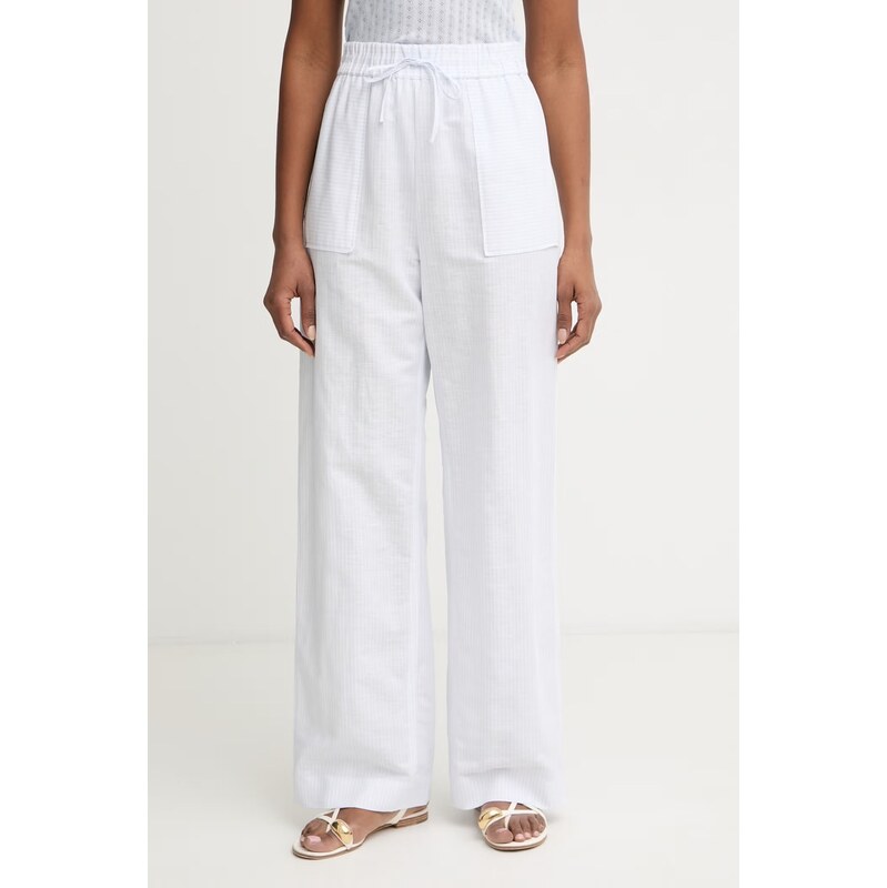 MM by Max Mara kalhoty dámské se lnem FAUNA 115361484