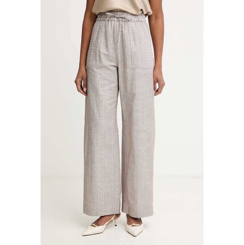 MM by Max Mara kalhoty dámské se lnem FAUNA 115361488