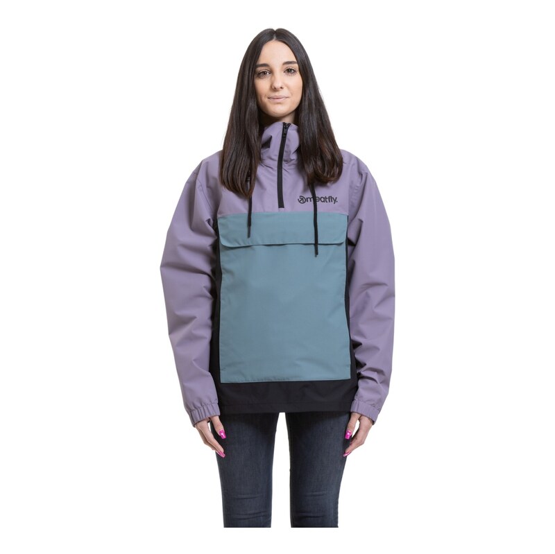 Meatfly dámská street bunda Noah Black / Violet | Fialová 115358492