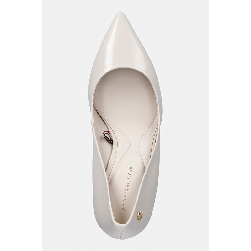 Tommy Hilfiger Lodičky kožené ESSENTIAL POINTED PUMP