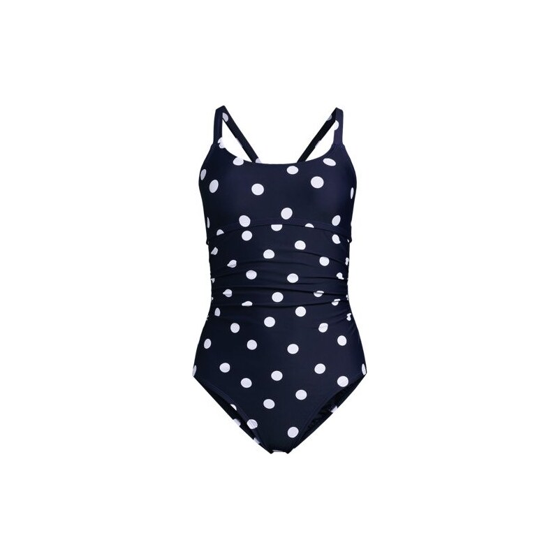 Tie Back Ruched Swimsuit, Women, size: 8, regular, Blue, Nylon